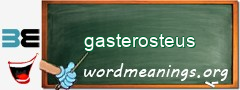WordMeaning blackboard for gasterosteus